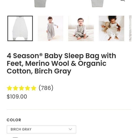 Gray Striped Kids Pajamas - Picture 2 of 4